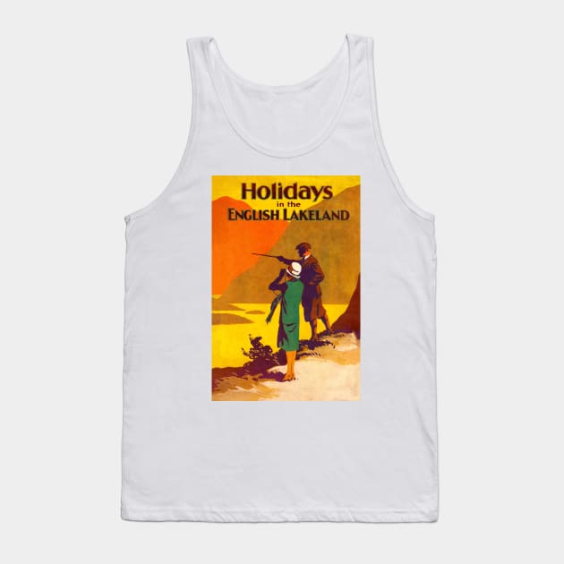 Vintage Travel - Holidays in the English Lakeland Tank Top by Culturio